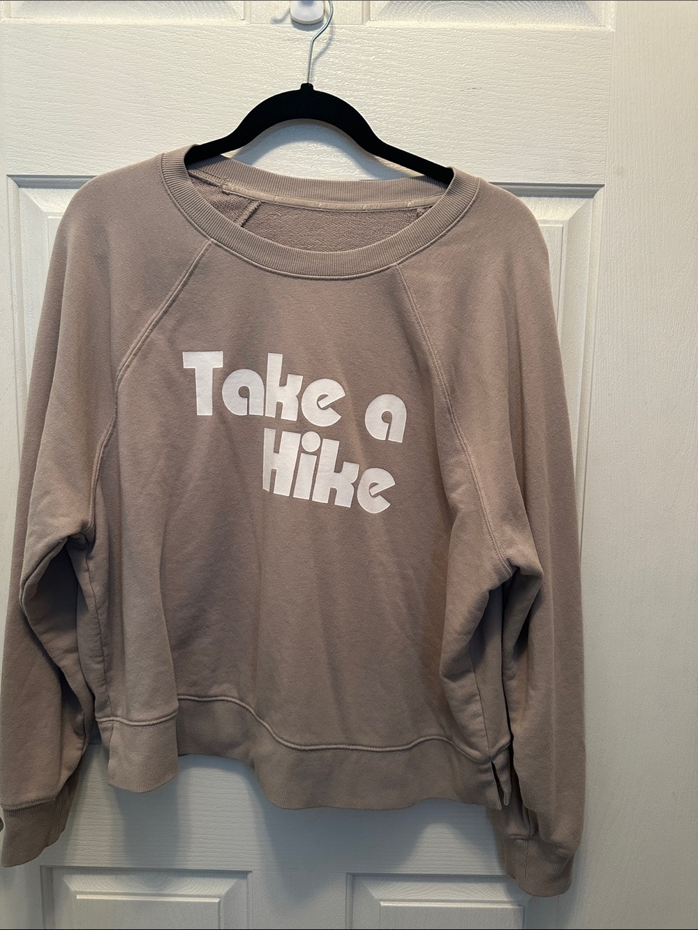 Lou & Grey Taupe 'Take a Hike' Crewneck Sweatshirt